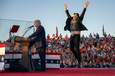 Tim Walz Calls Elon Musk Trump's 'Running Mate': He's On That Stage 'Skipping Like a Dips--t'