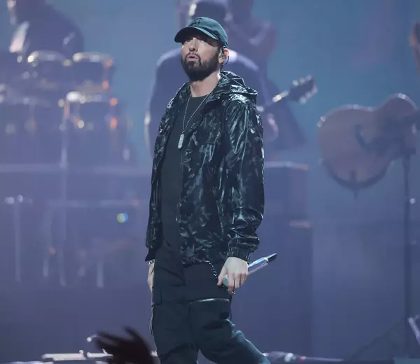 Rapper Eminem, frequent Trump basher, stumps for Kamala Harris