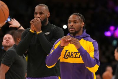 LeBron and Bronny James make history as the NBA's first father-son duo to play together