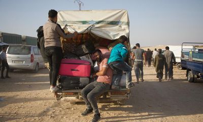 ‘Nowhere to go’: Syrians fleeing Israeli strikes in Lebanon face perilous return