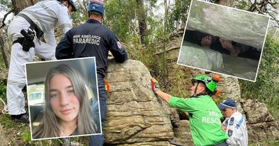 Trapped and hanging: Matilda recounts her seven hours stuck in a rock crevice