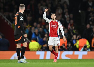 Gabriel Martinelli gives Arsenal timely boost as winger shows signs of his best form ahead of Liverpool clash