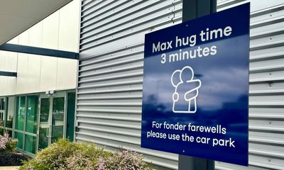 Is three minutes enough for a goodbye hug? A New Zealand airport has ruled it is