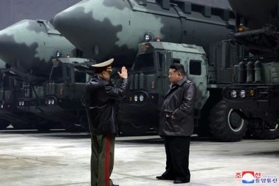 North Korean Leader Kim Inspects Missile Bases, Ballistic Weapons