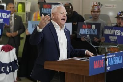 Minnesota Gov. Tim Walz Votes Early In Hometown