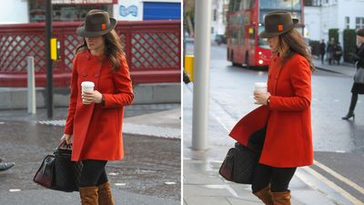 Pippa Middleton proved pumpkin orange is far more wearable than you think - her cosy coat has us excited to wear the shade more this season