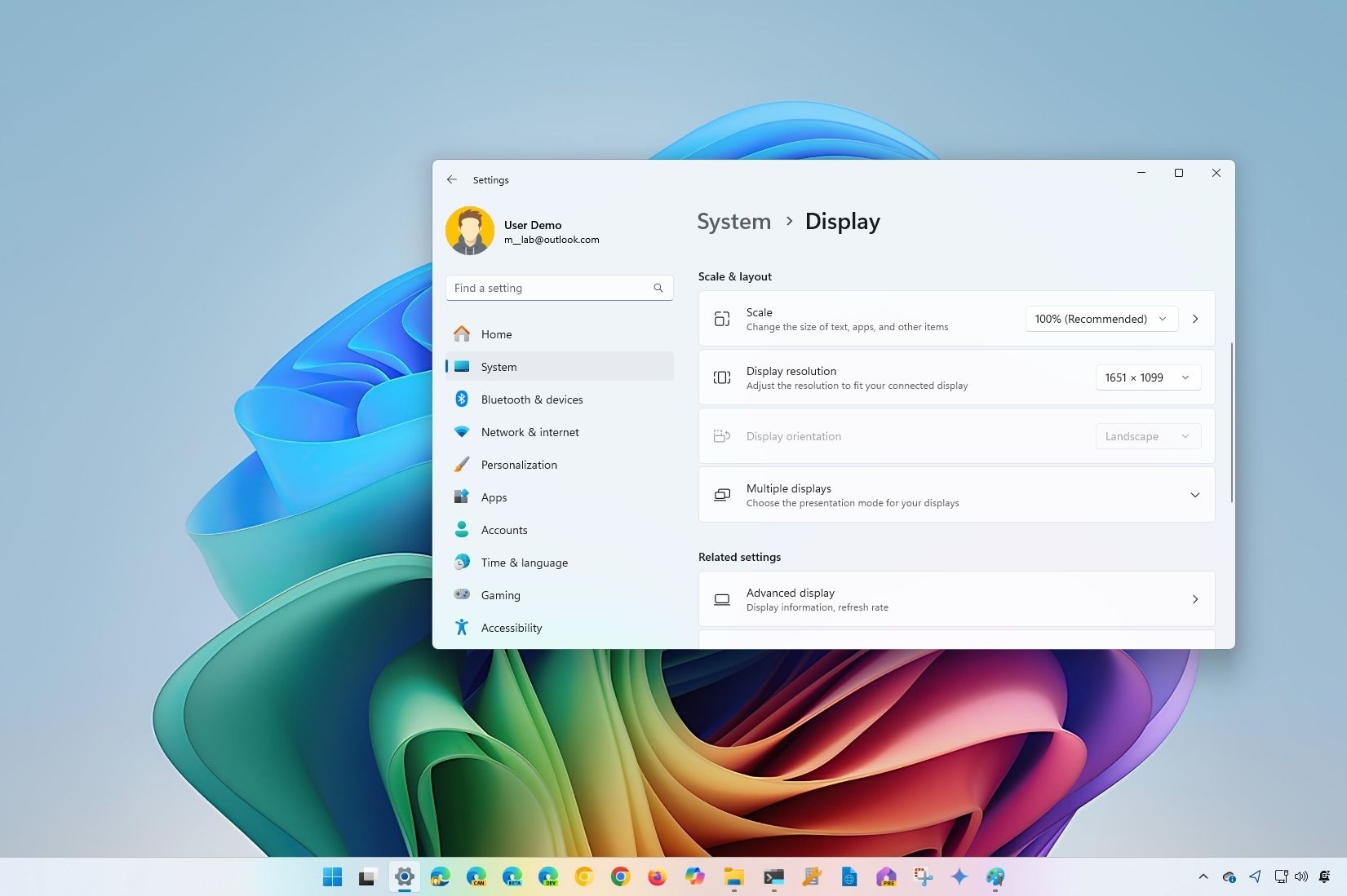 How to adjust display scale settings in Windows 11