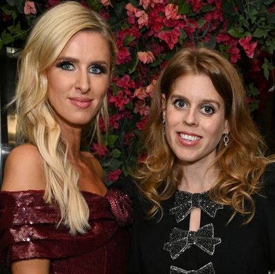 Pregnant Princess Beatrice Glitters in Velvet and Bows for a Glam Night Out With Princess Diana's Nieces