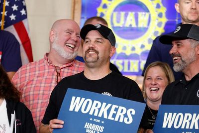 UAW members support Harris over Trump by 22 points in swing states – poll