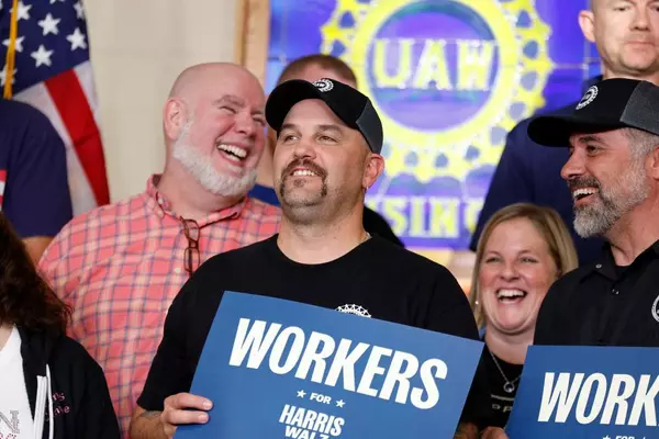 UAW members support Harris over Trump by 22 points in swing states – poll