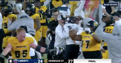 Kennesaw State fans rushed the field a second too soon in historic upset of Liberty