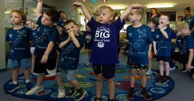 Preschoolers are learning the language of the Awabakal land