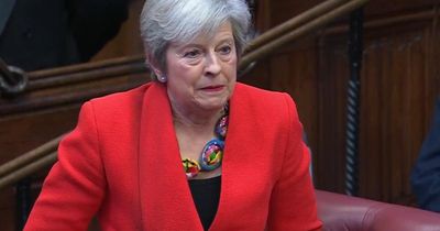 Clip shows Theresa May attempt Scottish accent in first Lords speech