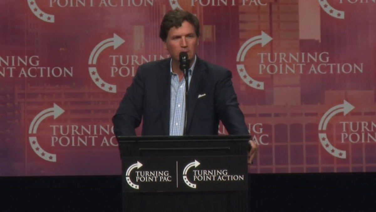 Tucker Carlson compares Donald Trump to angry father…