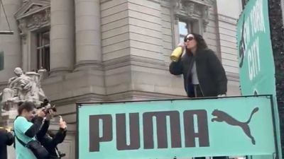 Random Liberty Fan Grants Breanna Stewart's Boozy Wish at Championship Parade