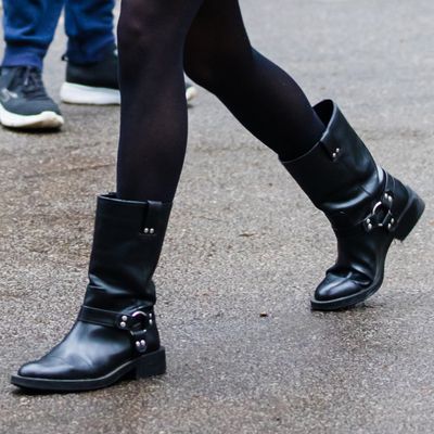 How Ganni Moto Boots Became Street Style's Breakout Fall Shoe Trend