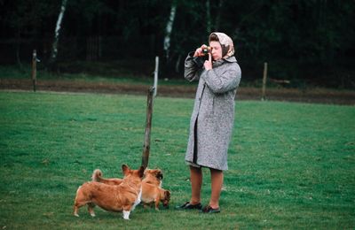 Queen Elizabeth used bagpipes to stop her corgis barking