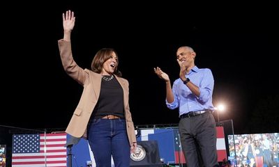 ‘Ours is a fight for the future’: Harris and Obama share stage for first time at Georgia rally