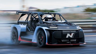 Hyundai Built a Bare-Bones Electric Drift Machine