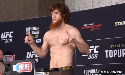 UFC 308 official weigh-in video highlights, photo gallery