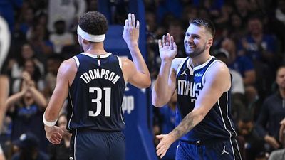 Luka Doncic Celebrated a Klay Thompson Three Before He Even Shot It