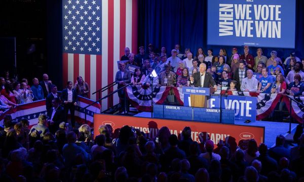 ‘It’s going to be tight’: Tim Walz rallies Pennsylvanians for final stretch in Biden’s home town