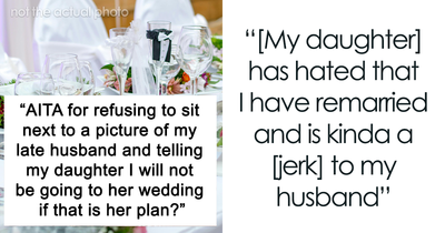 Woman Refuses To Sit Next To Late Husband’s Portrait, Boycotts Wedding Despite Daughter’s Pleas