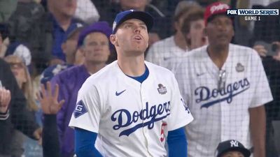 Freddie Freeman Had Priceless Reaction to Giancarlo Stanton’s Monster Home Run