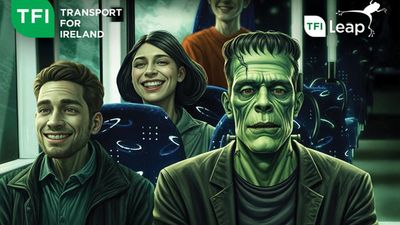 Commuters blast frightful AI art in Halloween transport ads