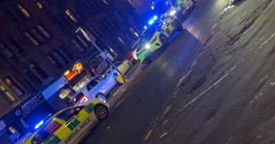 Woman taken to hospital after Glasgow crash