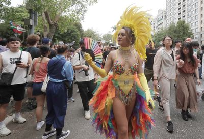 Thousands gather for colorful celebration at Taiwan Pride parade