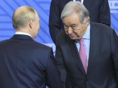 Ukrainian President Criticizes U.N. Secretary General's Meeting With Putin