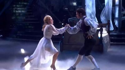 Strictly’s Sarah Hadland and Vito Coppola recover from Argentine Tango mishap to perform ‘dance of night’