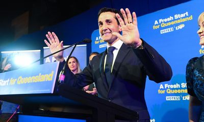 Crisafulli makes first speech as premier-elect; trucks deliver food aid to western NSW after power outages – as it happened