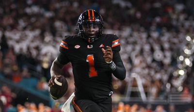 Miami QB Cam Ward padded his Heisman resume with a slick touchdown catch