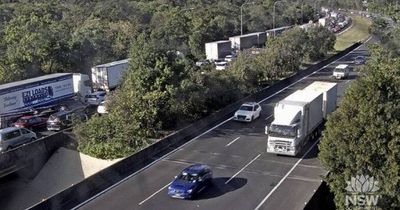 Woman struck by car, killed after crash on motorway at Central Coast