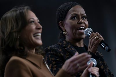 Michelle Obama Campaigns With Harris, Calls Trump Existential Threat To Women's Rights