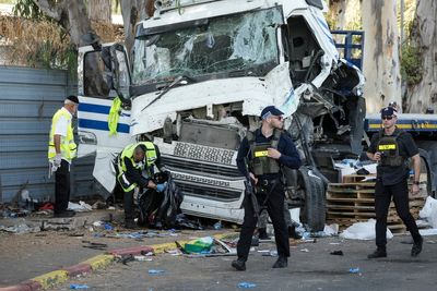 Israel terror attack: One dead, dozens injured after truck ploughs through crowd at bus stop near Tel Aviv