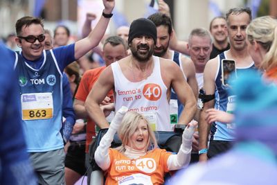 Hollywood star Colin Farrell hails friend’s courage after Dublin Marathon finish