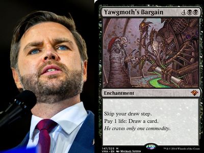 ‘It’s power at any cost’: JD Vance’s favorite Magic: The Gathering deck tells us all we need to know