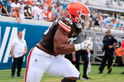 Myles Garrett rules Halloween once again with entrance to stadium