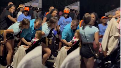 'I Don't Give A F**k, Your Dad's A B***h!': Kamala Harris Supporter Slammed For Shouting At Toddler In Stroller