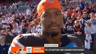 NFL Fans Loved Jameis Winston's Pregame Interview Ahead of First Browns Start