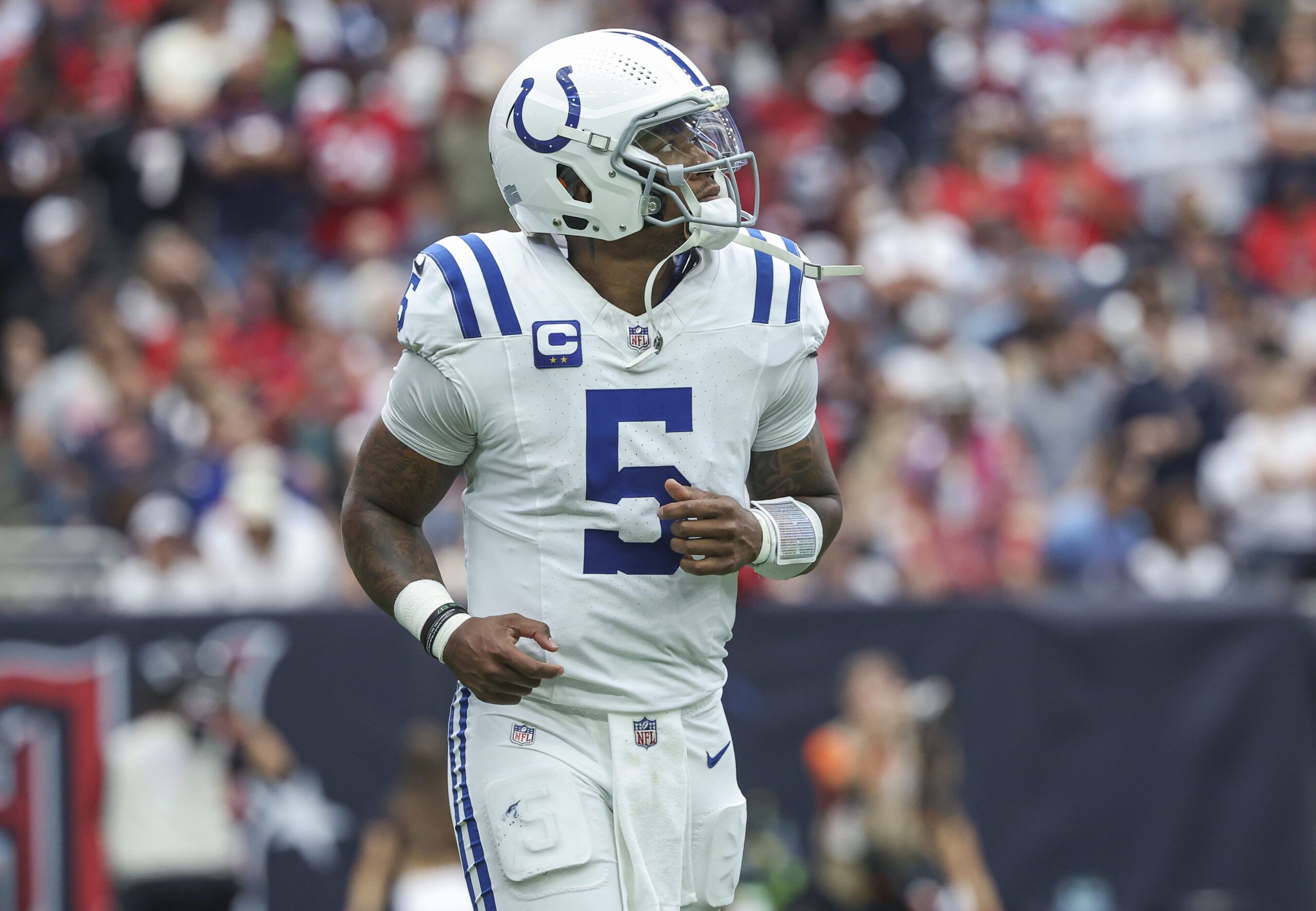 Colts QB Anthony Richardson explains why he exited the…
