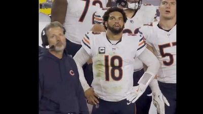 Caleb Williams Had Disgusted Reaction to Jayden Daniels’s Hail Mary in Bears' Loss