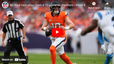 Watch Broncos QB Bo Nix’s highlights from big win vs. Panthers