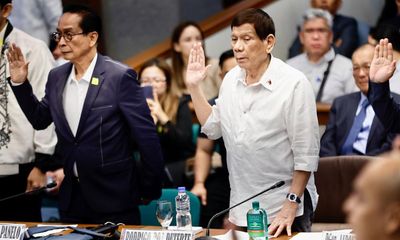 Duterte tells Philippines ‘war on drugs’ inquiry he kept a death squad