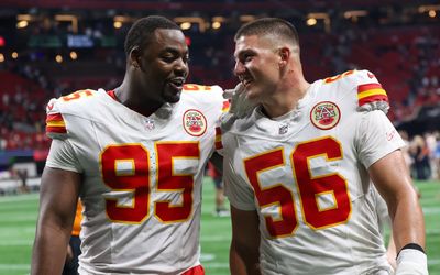 Chiefs DE George Karlaftis reflects on goal line stop vs. Raiders: ‘We take pride in working together’