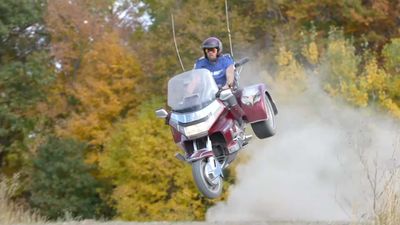 Watch the Gnarliest Three-Wheeled Goldwing Jump You’ve Ever Seen