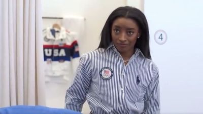 New Footage Shows Simone Biles Hilariously Not Loving Team USA’s Olympic Outfits